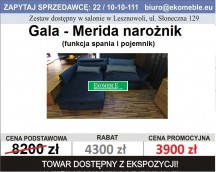 Gala - Merida narożnik z funkcją spania i pojemnikiem